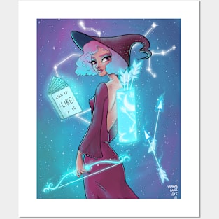 Sagittarius Witch Posters and Art